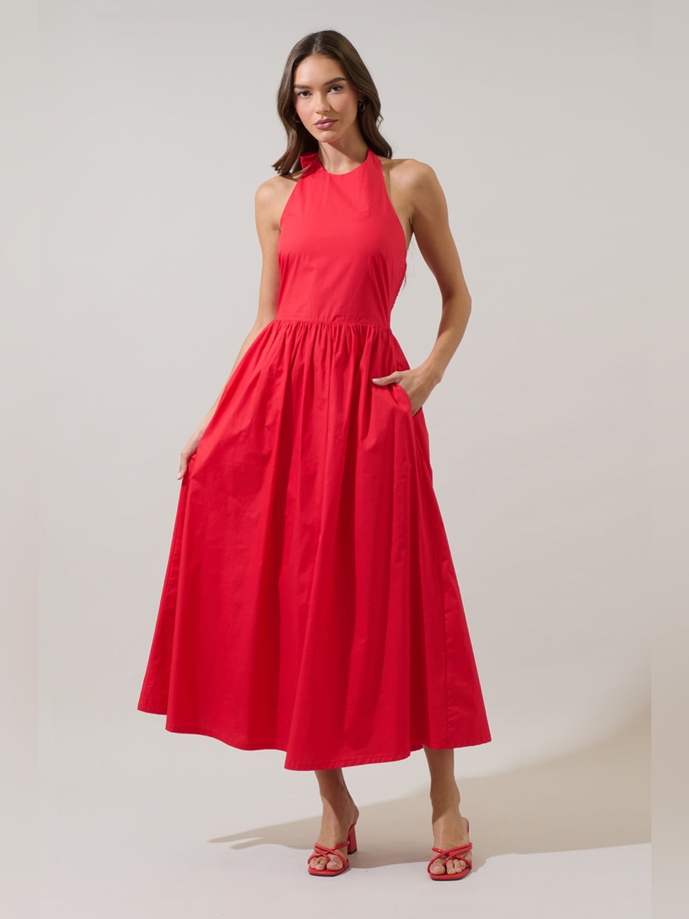 NWT Sugarlips Daine Halter Neck Maxi Dress